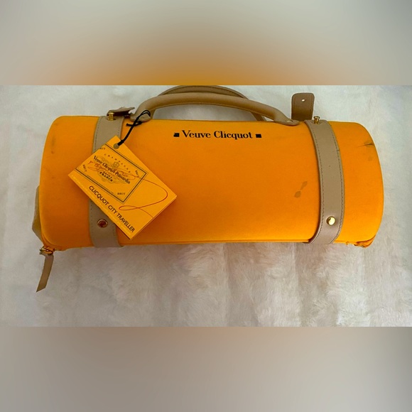 VEUVE CLICQUOT ORANGE Champagne Traveller bag Carry case - Picture 1 of 8